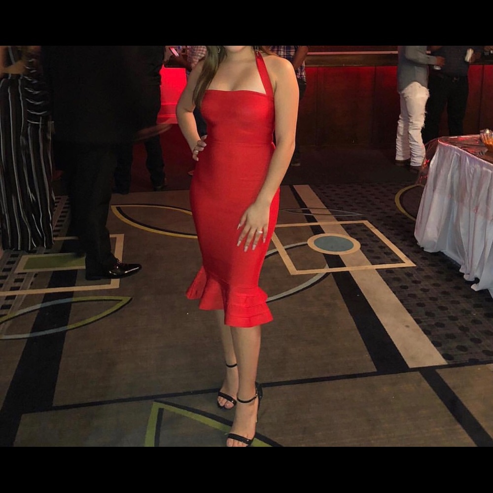 Red dress